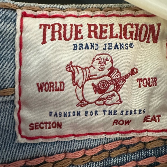 True Religion Light Blue Flare Jeans - Picture 9 of 10